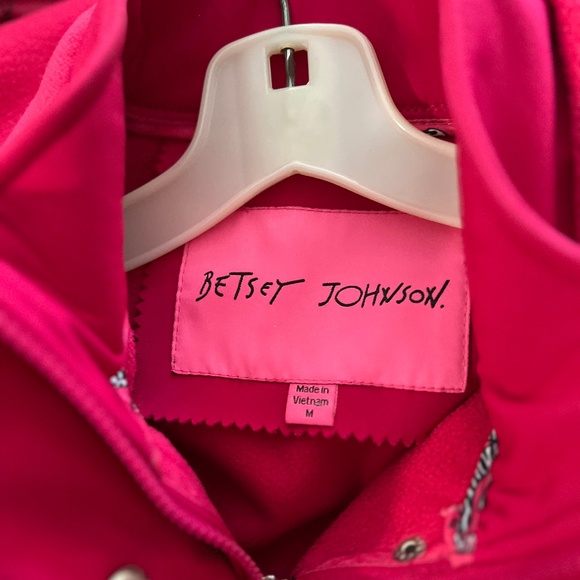 Betsy Johnson, fushia pink rain coat - Picture 5 of 7
